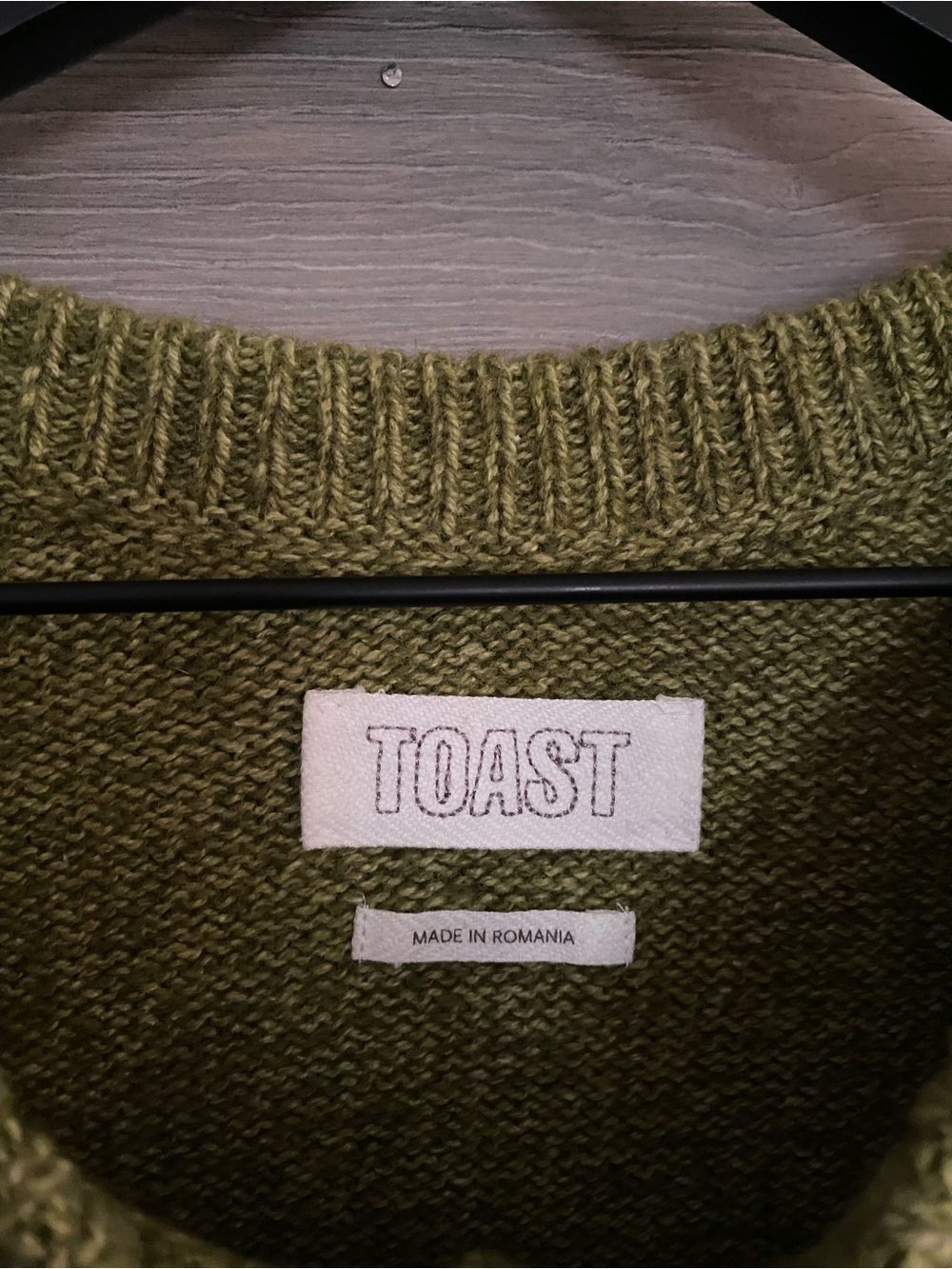 TOAST Wool Cotton Raglan Cardigan - Picture 4 of 10